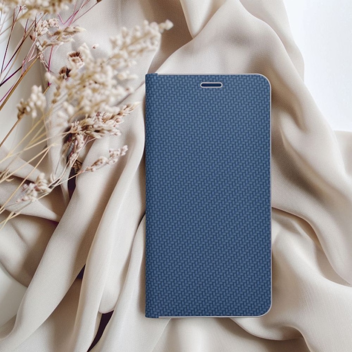 Produktbild OEM Book case LUNA Book Carbon for IPHONE 15 Pro Max blue (Apple iPhone 15 Pro Max)