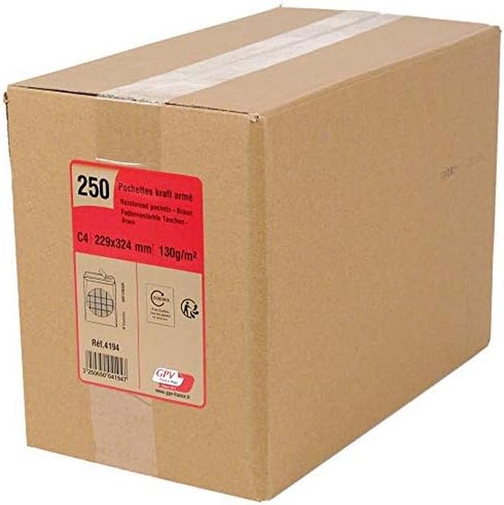 Image du produit GPV Pochettes d'expédition, 24 : 260 x 330 mm, marron, 120 g/qm (24 pcs)