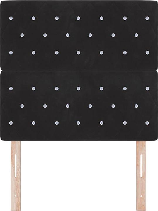 Actual product image VidaXL Black headboard (90 x 7 x 128 cm)