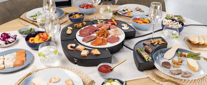 Produktbild Princess 103070 Dinner4all Circle - 4 einzelne Grillplatten - 4 x 250 W – Inklusive Spatel