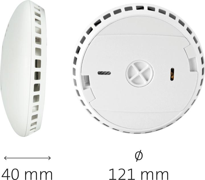 Actual product image Alecto SMART-SMOKE10 Smart Zigbee Rookmelder - 10 jaar sensor - Voldoet aan Europese norm EN14604 - Wit