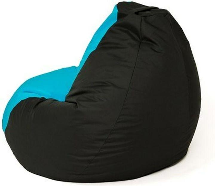 Produktbild Go Gift Sako Tasche pouffe Pear schwarz und blau XXL 140 x 100 cm