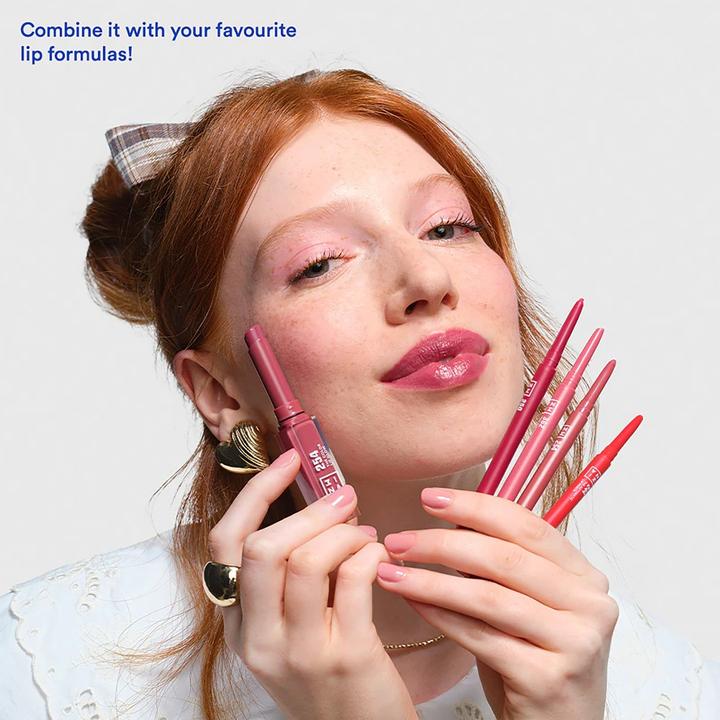 Actual product image 3INA The Automatic Lip Pencil Contour (Raspberry pink)