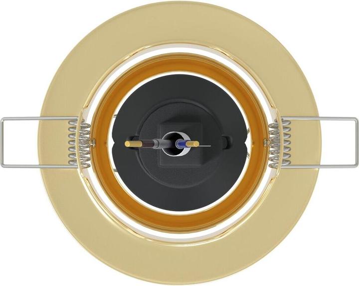 Produktbild vidaXL Lampen Set von 12 Gold Metall, Kunststoff 9 cm Leichtes Gewicht (GU10)