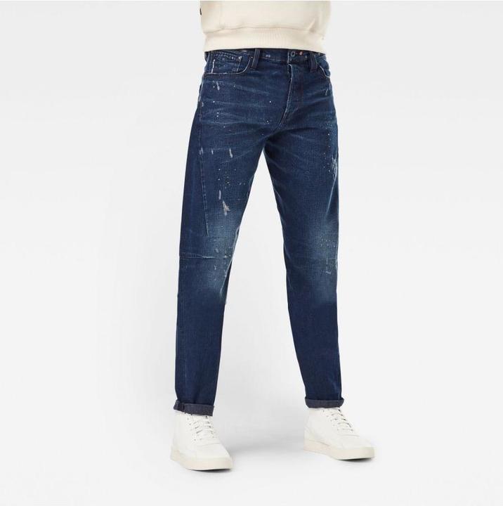G-Star Scutar 3D Slim Tapered Jeans, Halbhoge Taille, Taps Toelopend, Zerstört Look (W34/L36)