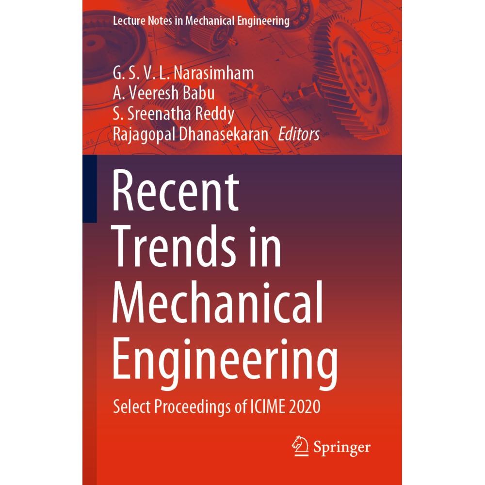 Recent Trends in Mechanical Engineering, Fachbücher von A. Veeresh Babu, Rajagopal Dhanasekaran, G. S. V. L. Narasimham,...