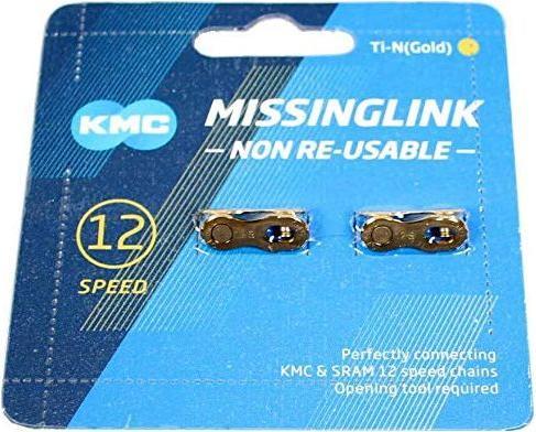 Actual product image KMC Chain MissingLink 12NR Ti-N (12-speed)