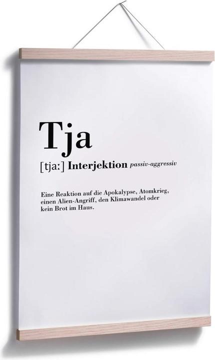 Produktbild Trenddeko Grammatik Tja (80 x 100 cm)