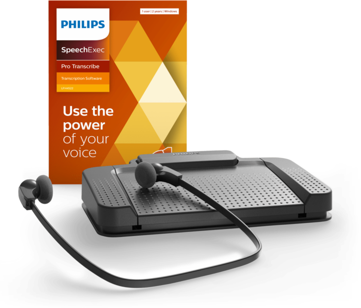 Actual product image Philips Transcription Set 7277 Professional dictation machine