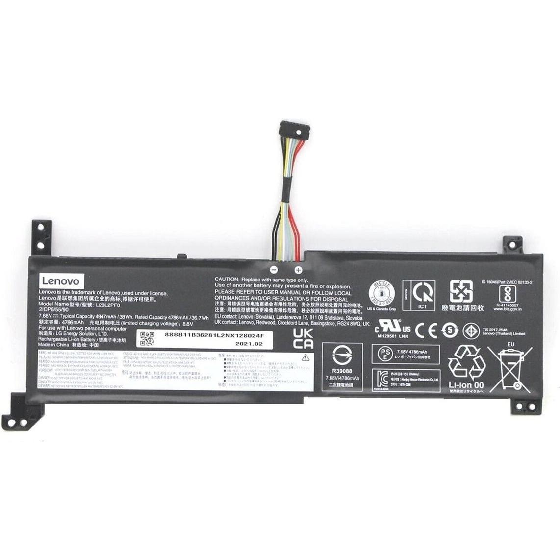 Lenovo FRU S360 SP/C L20M2PF8 (2 Zellen, 4950 mAh), Notebook Akku