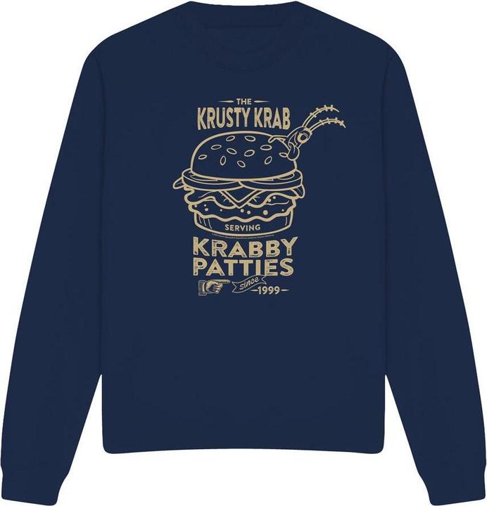 Actual product image Spongebob Squarepants Unisex Adult The Krusty Krab Shock Mono Sweatshirt (S)