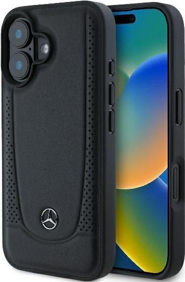 Actual product image Karl Lagerfeld Mercedes MEHCP16MARMBK iPhone 16 Plus 6.7" czarny/black hardcase Leather Urban (Apple iPhone 16 Plus)