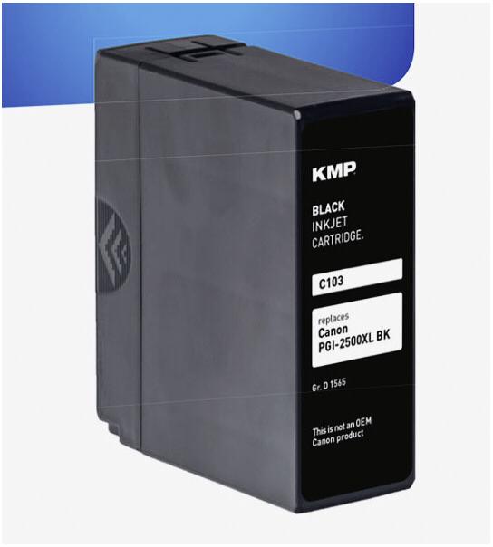 Produktbild KMP C103 Tintenpatrone kompatibel mit Canon PGI-2500 XL (BK)