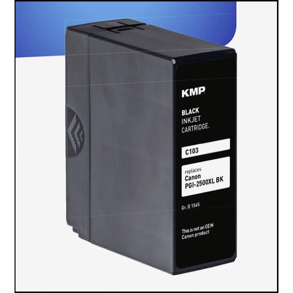 Thumbnail - KMP, Druckerpatrone, C103 Tintenpatrone kompatibel mit Canon PGI-2500 XL (BK)