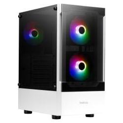 Gamdias Boitier Moyen Tour ATX Argus E3 v2 RGB avec panneau vitré (Blanc) (ATX), Case PC, Bianco