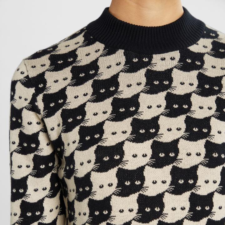 Produktbild Dedicated Dress Lo Pepita Cats Oat White (M)