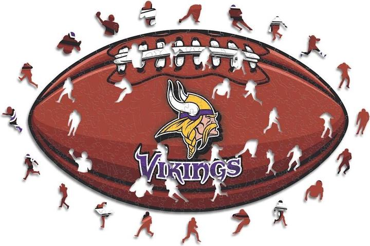 Produktbild Iconic NFL - Minnesota Vikings – Football mit Logo - Holz Puzzle Grösse M (270 Teile) (270 Teile)