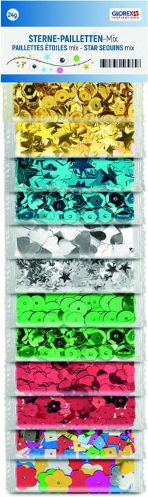 Glorex Sequin mix, 12Fb 24g