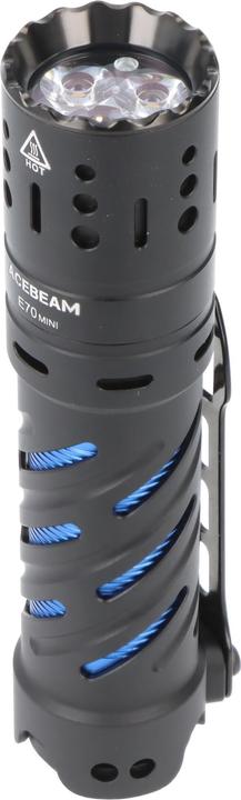 Actual product image AceBeam E70 Mini LED-Taschenlampe mit 2.000 Lumen, CRI90+, inklusive Akku (11.10 cm, 2000 lm)