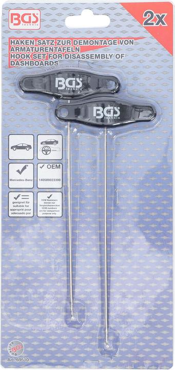 Image du produit BGS Haken-Satz zur Demontage von Mercedes-Benz-Armaturentafeln 2-tlg.