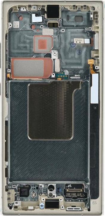 Actual product image Samsung Display + frame (mounted) S928 Galaxy S24 Ultra titanium GH82-33396A (Display, Galaxy S24 Ultra)