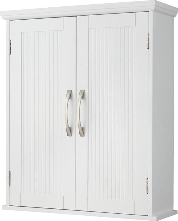Image du produit Teamson Home Holz Badezimmer Wand Medizinschrank mit verstellbaren Regalen Wei EHF-F0007