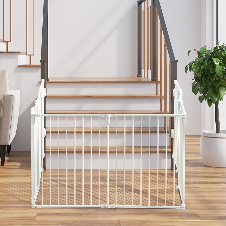 Immagine prodotto PawHut Barriera per cani composta da 8 pannelli (62.50 cm)