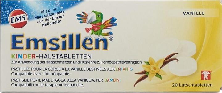 Produktbild Emser Emsillen Kinder-Halstabletten Vanille Stk (20 Stück)