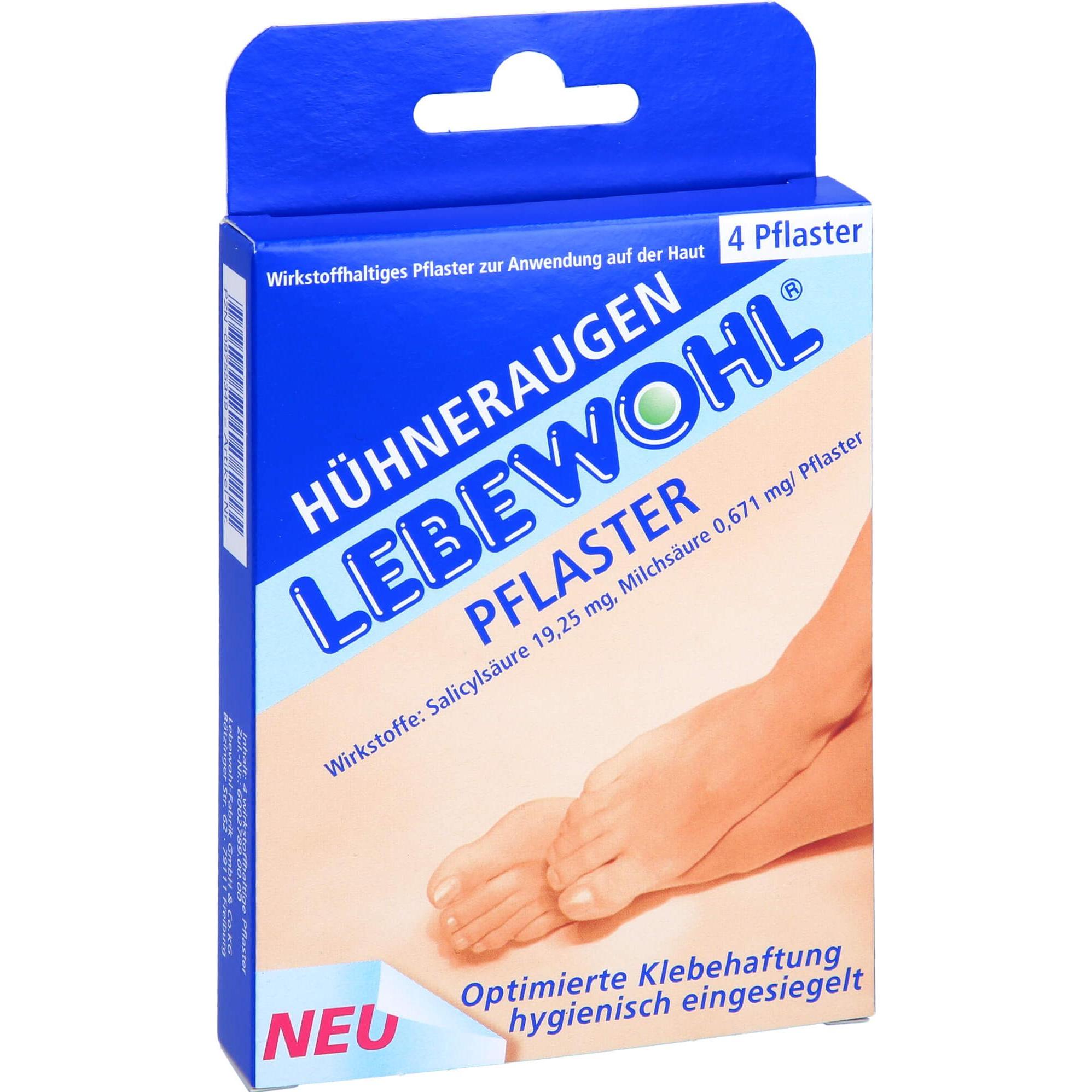 Thumbnail - Lebewohl, Fusspflegemittel, Huehneraugenpfl. normal Pfl., 4 St PFL