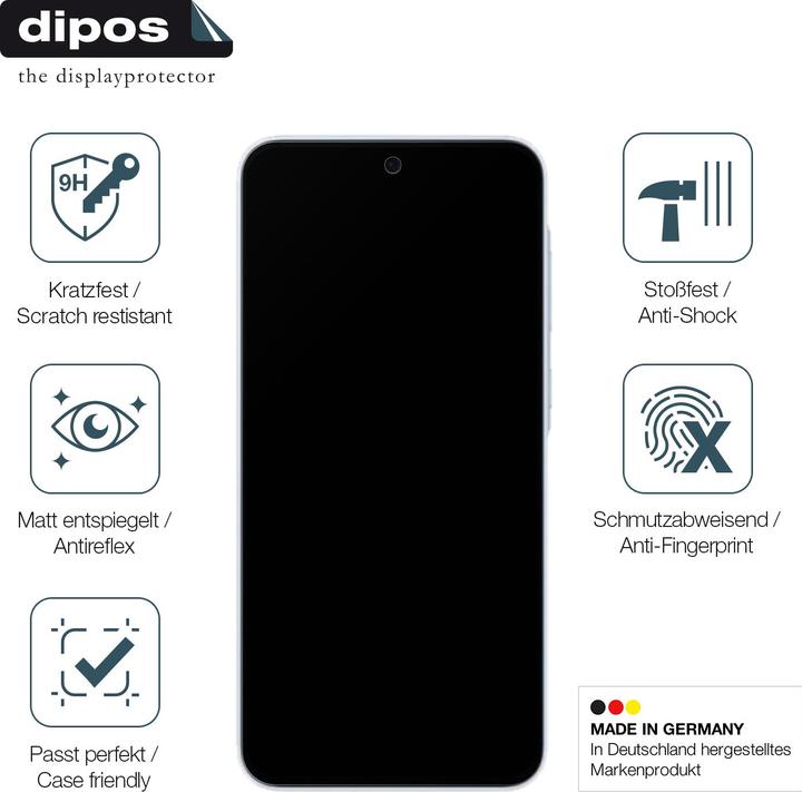 Produktbild Dipos Displayschutz Anti-Shock (2 Stück, Samsung Galaxy A35)