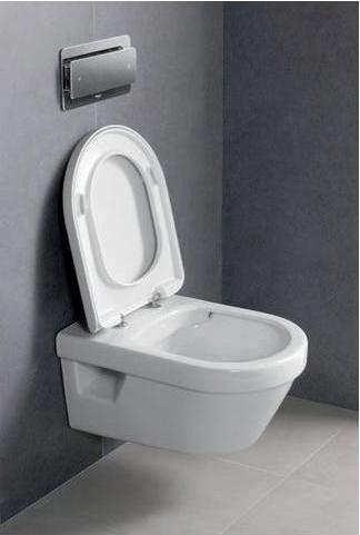 Immagine prodotto Villeroy & Boch WC basso Architectura DirectFlush, bordo aperto, bianco, montaggio a parete con rivestimento.