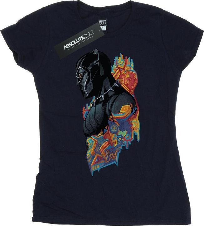 Image du produit T-shirt en coton profilé Panthère noire Femme/Femme (XXL)