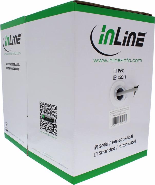Produktbild InLine Netzwerkkabel (SF/UTP, CAT5e, 50 m)