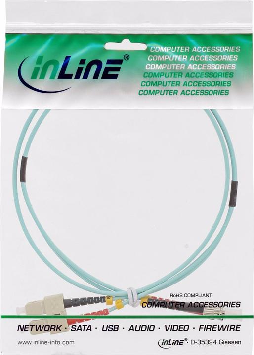 Produktbild InLine LWL Duplex Kabel SC/ST 50/125um OM3 1m (CAT6, 1 m)