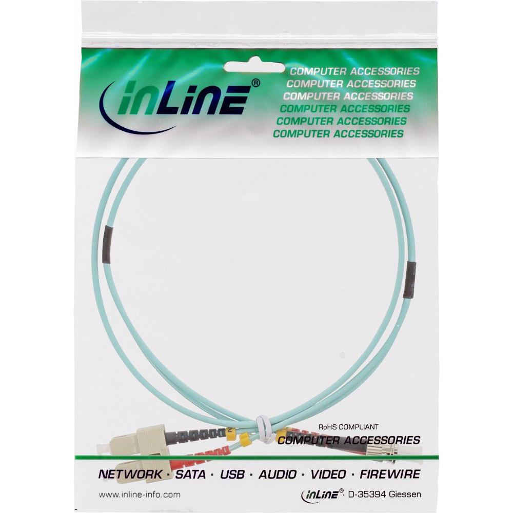 Thumbnail - InLine LWL Duplex Kabel SC/ST 50/125um OM3 1m (CAT6, 1 m), Netzwerkkabel