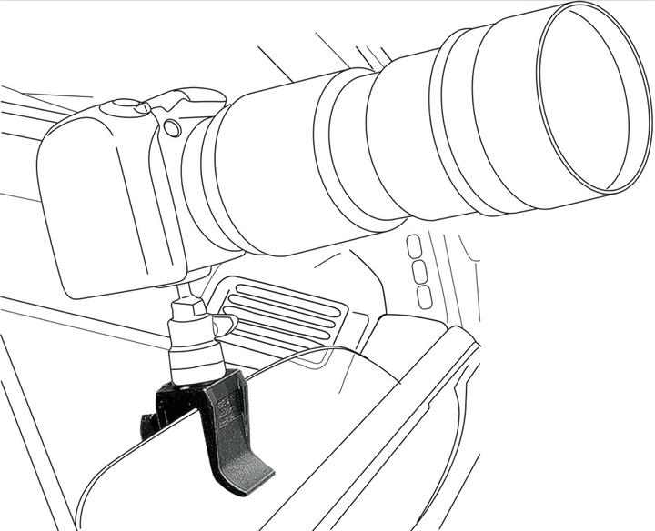 Image du produit Manfrotto 243, Pince pour vitres de voiture 3/8 (Pince de pied)