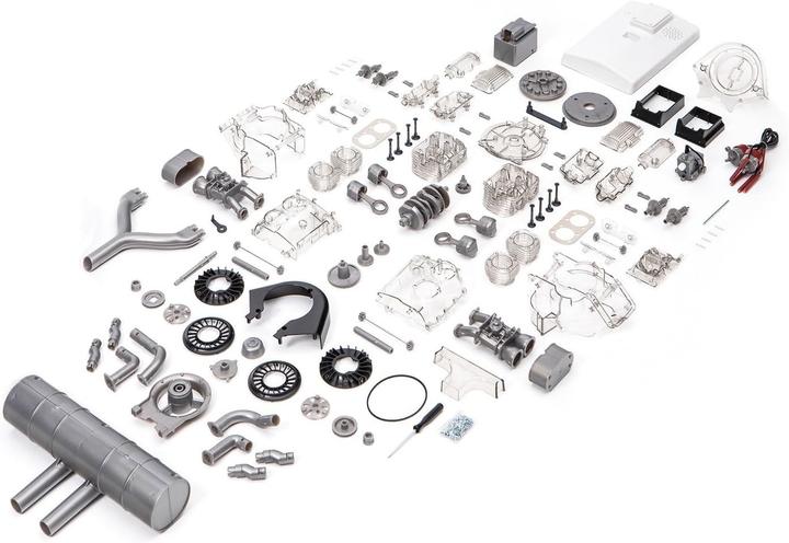 Actual product image Franzis Porsche Carrera racing engine
