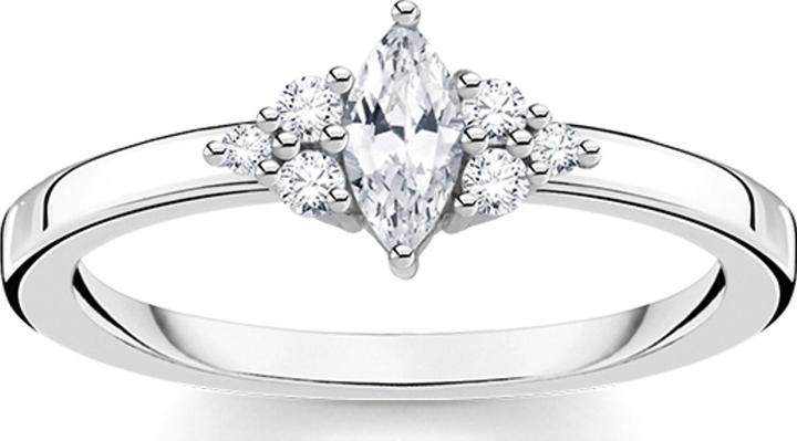 Produktbild Thomas Sabo Ring Vintage Weisse Steine Silber (50, 925 Silber)