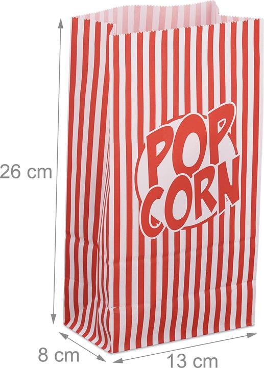 Actual product image Relaxdays 144 popcorn bags (144 x)