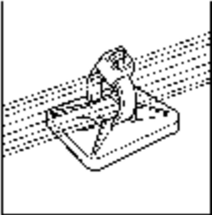 Produktbild HellermannTyton Befestigungssockel (Befestigungsschlaufen, 19 mm, 100 Stk.)