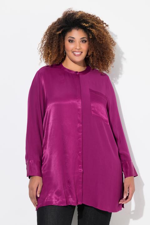 Image du produit Ulla Popken Tunique, style patchwork, col montant, manches longues (50, 52)