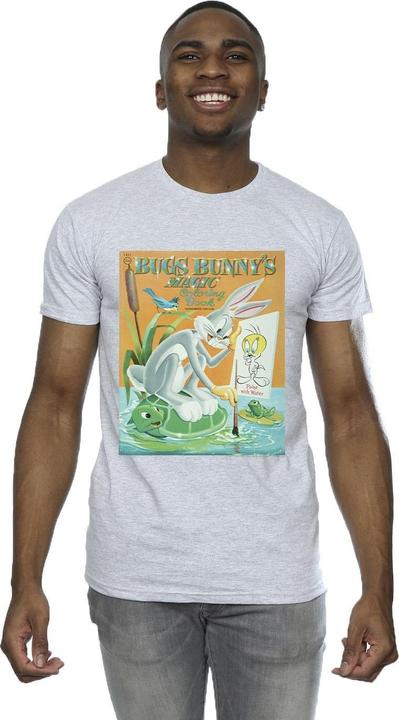 Actual product image Looney Tunes Mens Bugs Bunny Colouring Book T-Shirt (5XL)