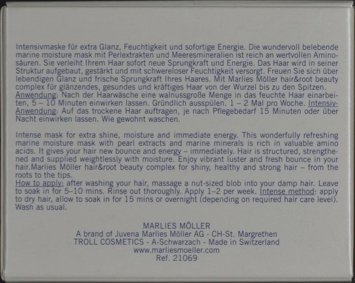 Produktbild Marlies Möller Marine Moisture Mask (125 ml)