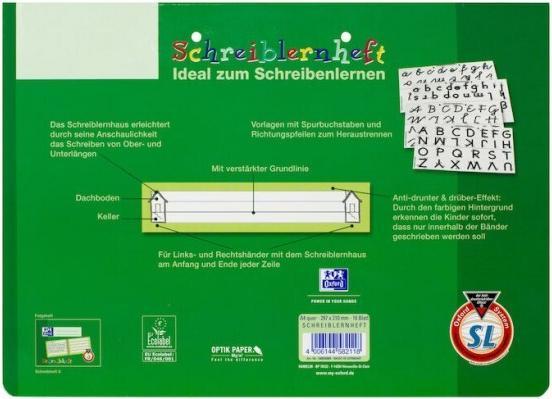 Image du produit Oxford Cahier d'apprentissage de l'écriture, A4 horizontal (A4, Couverture rigide)