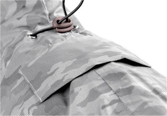 Image du produit Hunter Manteau de pluie Huka to go pour chiens Argent 30 (30, Imperméable pour chien)