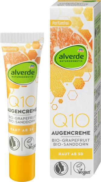Produktbild dm alverde Augencreme Q10 (Augenpflege Crème, 15 ml, Tag + Nacht)