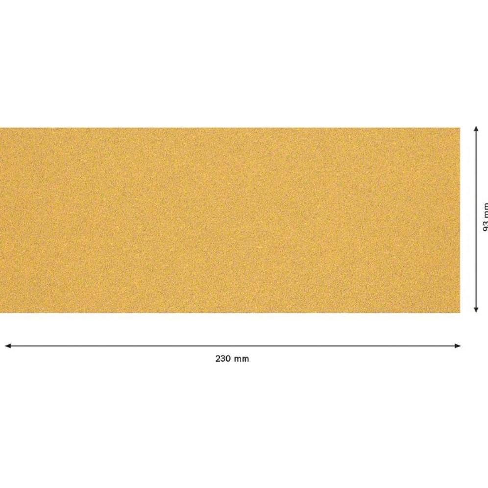 Bosch Professional Zubehör, Schleifmittel, EXPERT C470 Schleifpapier ohne Löcher für Schwingschleifer, 93 x 230 mm, G 60...