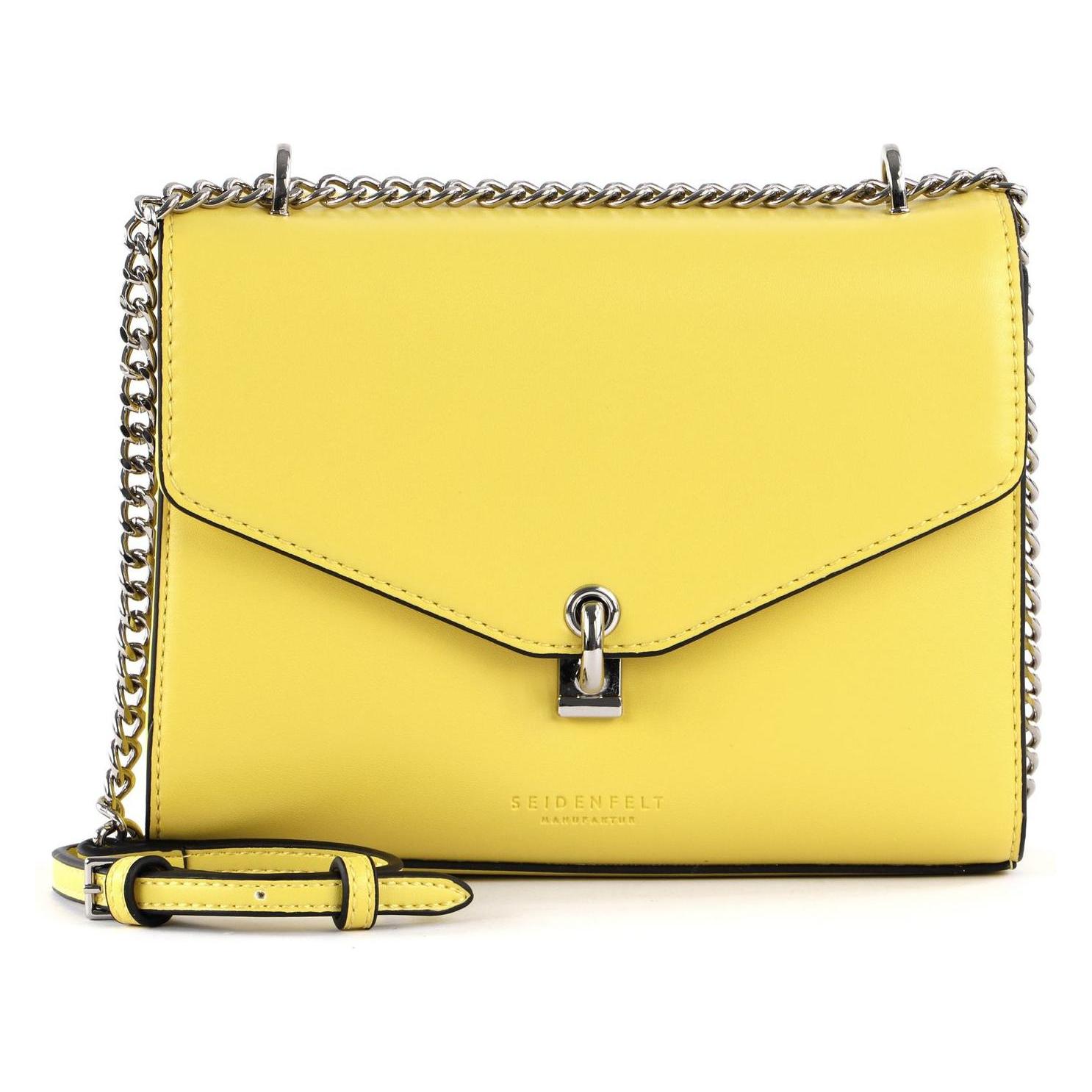 Seidenfelt, Damen, Handtasche, Kisa, Gelb