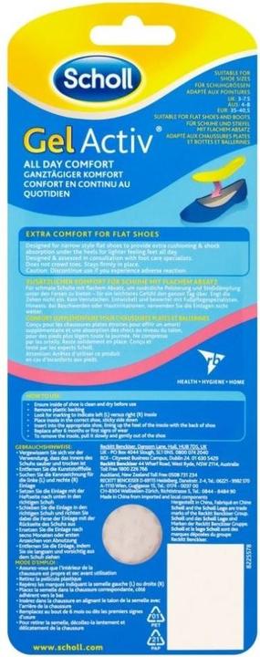 Produktbild Scholl Gel Activ Einlegesohlen fr Flache Schuhe