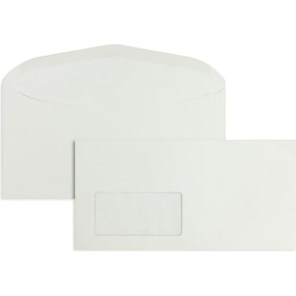 Blanke, Briefumschlag, Kuvertierhüllen DIN C6/5 75g/qm gummiert Fenster VE=1000 Stück grau (C6/5, 1000 x)